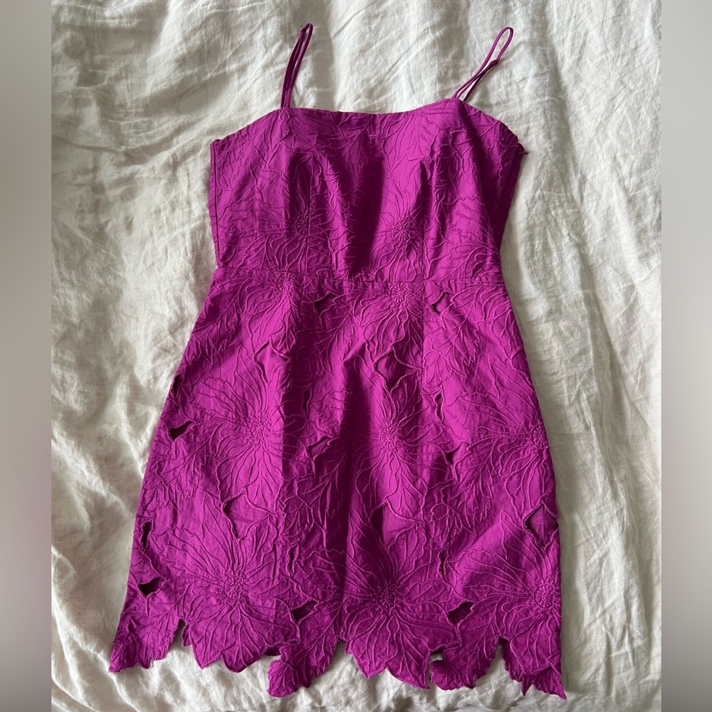 H&M Floral Magenta Dress